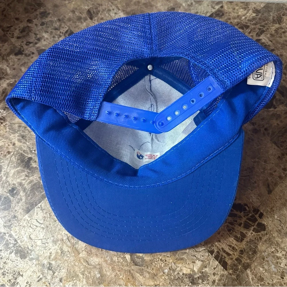 Vintage The Simpsons Bart Blue SnapBack Baseball Trucker Hat One Size